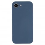 Силиконов кейс iPaky матиран, За iPhone 16e / 17e, Тъмносин