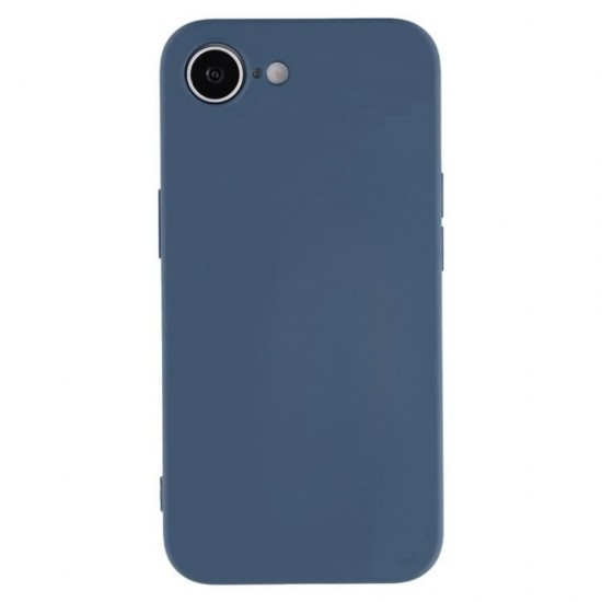 Силиконов кейс iPaky матиран, За iPhone 16e, Тъмносин от Fonax.bg