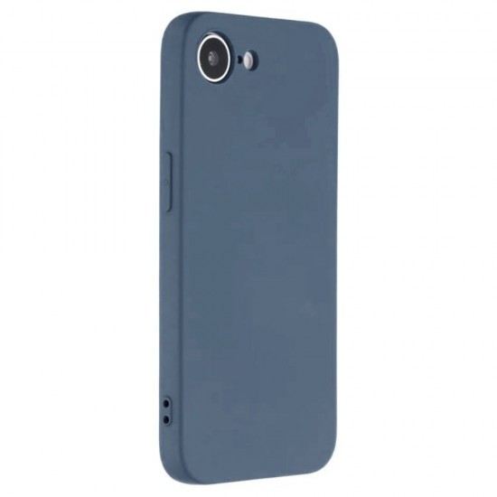 Силиконов кейс iPaky матиран, За iPhone 16e, Тъмносин от Fonax.bg