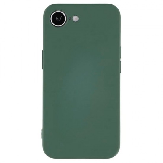 Силиконов кейс iPaky матиран, За iPhone 16e, Тъмнозелен от Fonax.bg