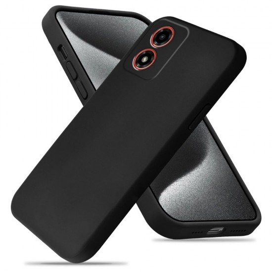 Силиконов кейс iPaky матиран, За Motorola Moto E14, Черен от Fonax.bg