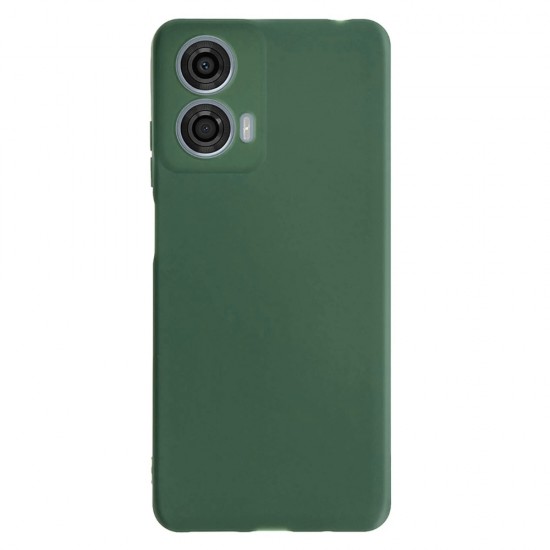 Силиконов кейс iPaky матиран, За Motorola Moto G05/E15, Тъмнозелен от Fonax.bg