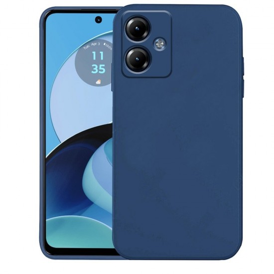 Силиконов кейс iPaky матиран, За Motorola Moto G14, Тъмносин от Fonax.bg