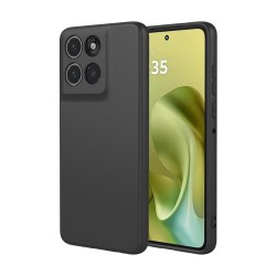 Силиконов кейс iPaky матиран, За Motorola Moto G86 Черен