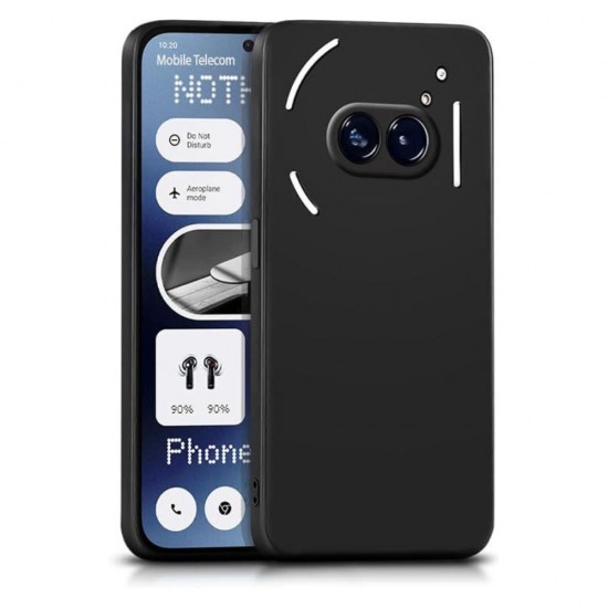 Силиконов кейс iPaky матиран, За Nothing Phone (2a), Черен от Fonax.bg