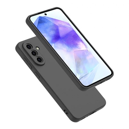 Силиконов кейс iPaky матиран, За Samsung Galaxy A27, Черен