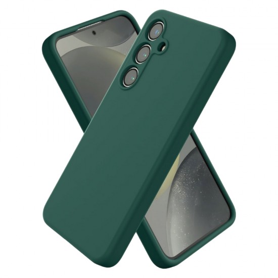 Силиконов кейс iPaky матиран, За Samsung Galaxy A57, Тъмнозелен