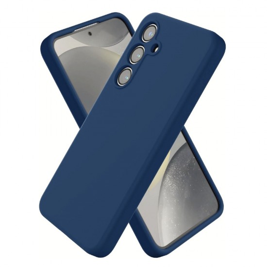 Силиконов кейс iPaky матиран, За Samsung Galaxy S25, Тъмносин от Fonax.bg