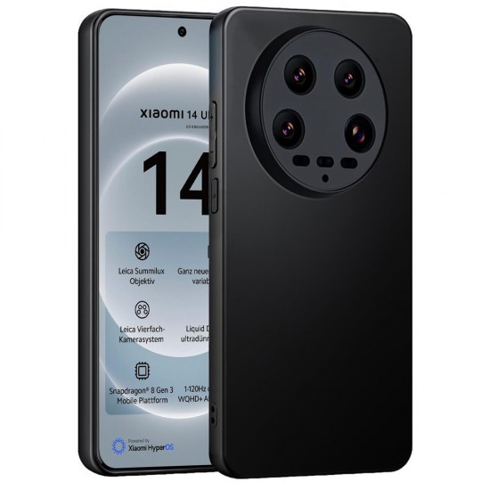 Силиконов кейс iPaky матиран, За Xiaomi 14 Ultra, Черен от Fonax.bg