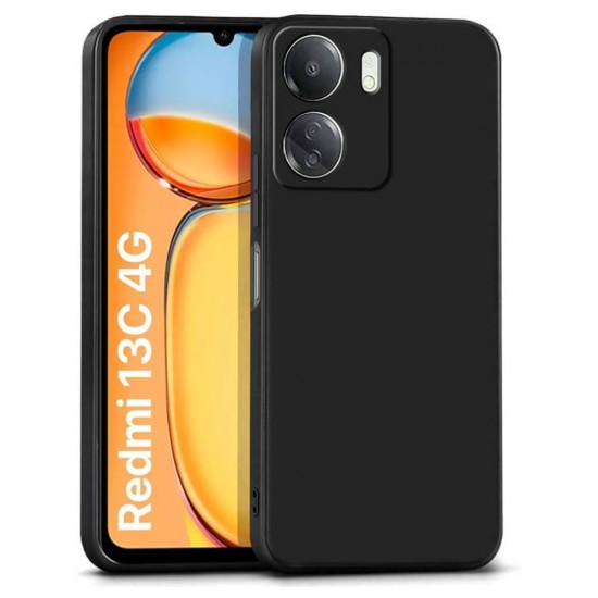 Силиконов кейс iPaky матиран, За Xiaomi Redmi 13C 4G, Черен от Fonax.bg