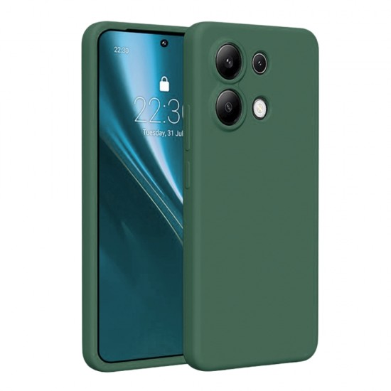 Силиконов кейс iPaky матиран, За Xiaomi Redmi 17, Тъмнозелен