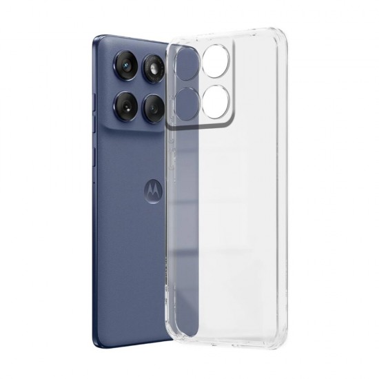 Силиконов кейс MBX 2mm, За Motorola Moto G57 Power, Прозрачен