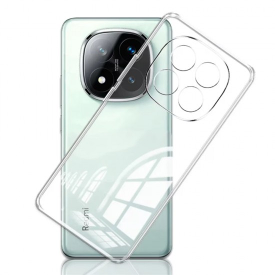 Силиконов кейс MBX 2mm, За Xiaomi Redmi Note 15 Pro Plus, Прозрачен