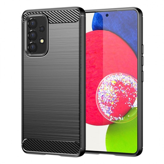 Силиконов кейс MBX Carbon, За Samsung Galaxy A73 5G (A736B), Черен от Fonax.bg
