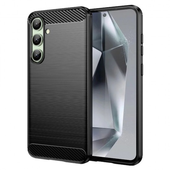 Силиконов кейс MBX Carbon, За Samsung Galaxy S24 FE, Черен от Fonax.bg