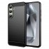 Силиконов кейс MBX Carbon, За Samsung Galaxy S24 FE, Черен