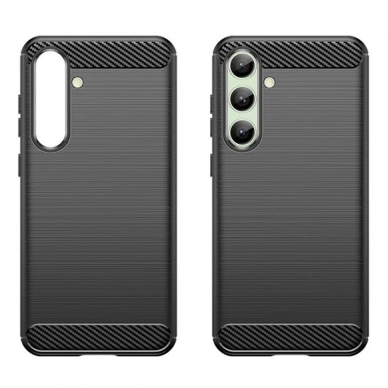 Силиконов кейс MBX Carbon, За Samsung Galaxy S24 FE, Черен от Fonax.bg