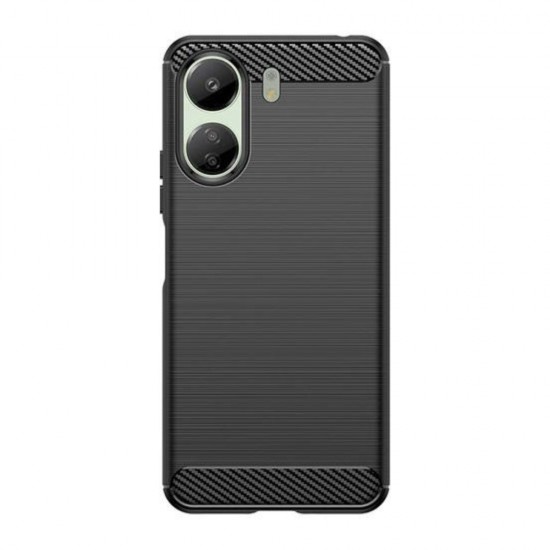 Силиконов кейс MBX Carbon, За Xiaomi Redmi 13C 4G, Черен от Fonax.bg