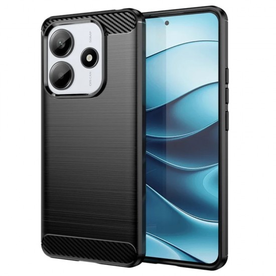 Силиконов кейс MBX Carbon, За Xiaomi Redmi Note 14 5G, Черен от Fonax.bg
