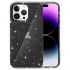 Силиконов кейс Shine 2 mm брокатен, За iPhone 16 Pro (6.3), Черен