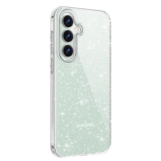 Силиконов кейс Shine 2 mm брокатен, За Samsung Galaxy A27, Прозрачен