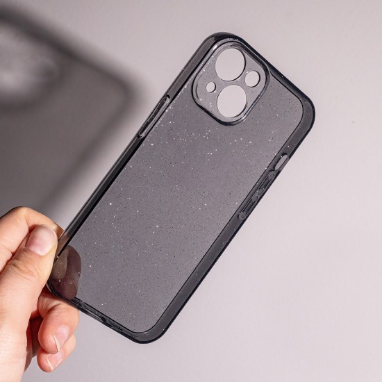 Силиконов кейс Shine 2 mm брокатен, За Samsung Galaxy S24 Plus (S926B), Черен от Fonax.bg