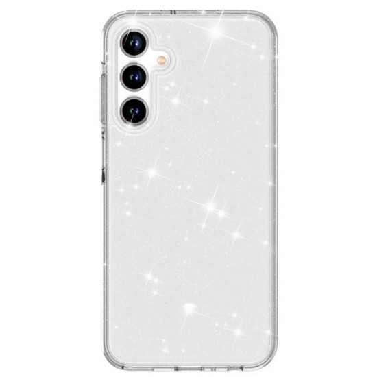 Силиконов кейс Shine 2 mm брокатен, За Samsung Galaxy S25, Прозрачен от Fonax.bg