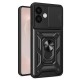 Силиконов твърд кейс bSmart Defender Slide, За Honor 600, Черен