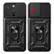 Силиконов твърд кейс bSmart Defender Slide, За Honor 600, Черен