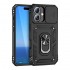 Силиконов твърд кейс bSmart Defender Slide, За iPhone 17 (6.3), Черен