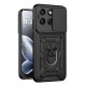 Силиконов твърд кейс bSmart Defender Slide, За Motorola Edge 70 Fusion, Черен