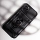 Силиконов твърд кейс bSmart Defender Slide, За Motorola Edge 70 Fusion, Черен