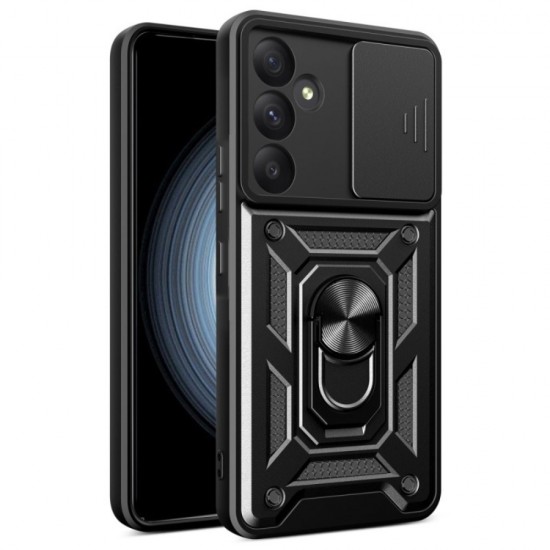 Силиконов твърд кейс bSmart Defender Slide, За Samsung Galaxy A17, Черен от Fonax.bg