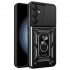 Силиконов твърд кейс bSmart Defender Slide, За Samsung Galaxy A17 / A18, Черен
