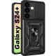 Силиконов твърд кейс bSmart Defender Slide, За Samsung Galaxy S24 Plus (S926B), Черен от Fonax.bg