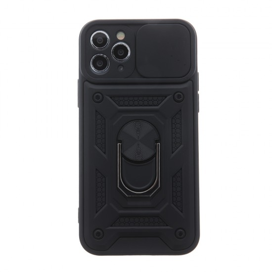 Силиконов твърд кейс bSmart Defender Slide, За Samsung Galaxy S24 (S921B), Черен от Fonax.bg