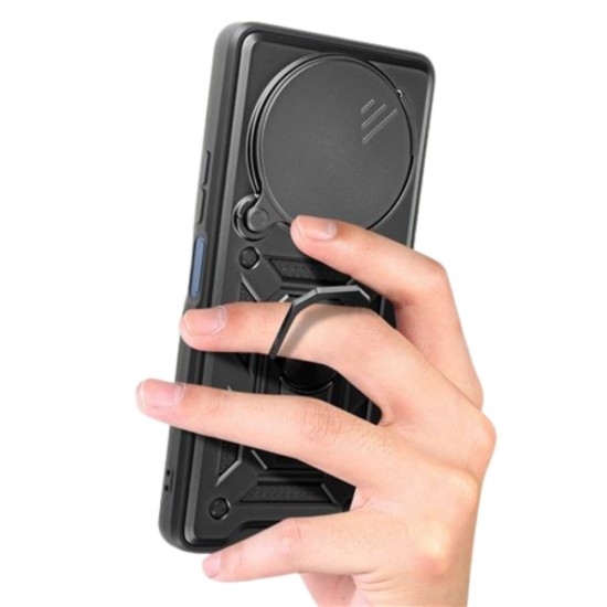 Силиконов твърд кейс bSmart Defender Slide, За Xiaomi Redmi A3, Черен от Fonax.bg