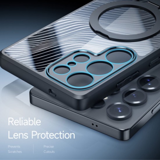Силиконов твърд кейс Dux Ducis AIMO с Magsafe, За Samsung Galaxy S25 Ultra, Черен от Fonax.bg