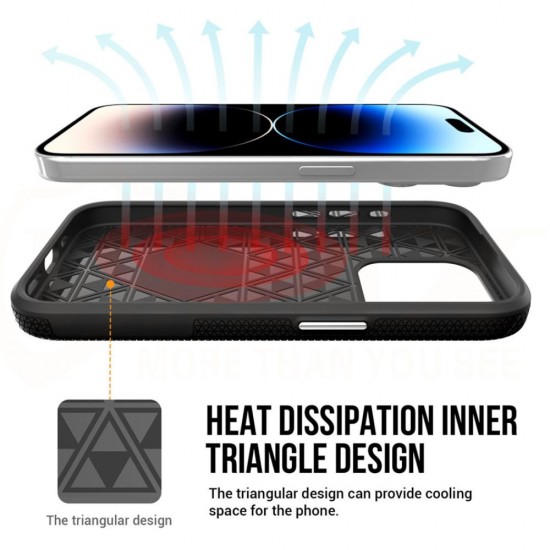 Силиконов твърд кейс Vmax Triangle, За Samsung Galaxy S24 Ultra (S928B), Черен от Fonax.bg