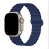 Силиконова каишка bSmart Ocean с магнитно закопчаване, за часовник Apple iWatch 42/44/45/46/49mm, Тъмносиня