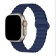 Силиконова каишка bSmart Ocean с магнитно закопчаване, за часовник Apple iWatch 42/44/45/46/49mm, Тъмносиня от Fonax.bg