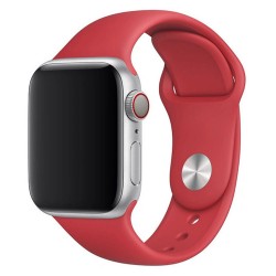 Силиконова каишка bSmart за часовник Apple iWatch 38/40/41mm, Бледочервена