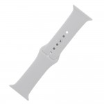 Силиконова каишка bSmart за часовник Apple iWatch 38/40/41mm, Размер M/L, Слонова кост