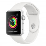 Силиконова каишка bSmart за часовник Apple iWatch 42/44/45/46/49mm, Бяла