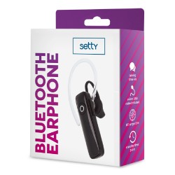 Слушалка хендсфри Bluetooth Setty SBT-01, Черна
