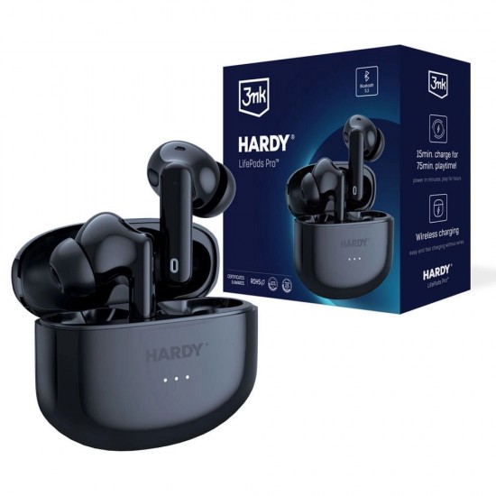 Слушалки Bluetooth безжични 3mk HARDY LifePods Pro, Черни от Fonax.bg