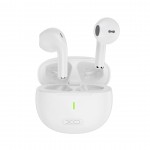 Слушалки Bluetooth безжични XO X26, с черен силиконов кейс, Бели