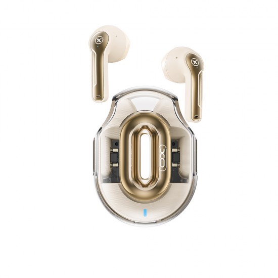 Слушалки Bluetooth безжични XO X43 TWS, бежови
