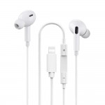Слушалки HF за iPhone Pro Lightning bluetooth HQ, Бели