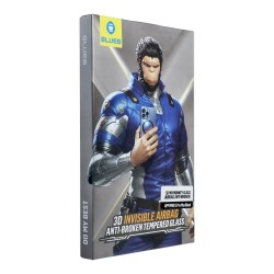 Стъклен протектор Blueo 5D Full Airbag Anti-broken с цяло лепило, За iPhone 15 Pro Max (6.7), Черен